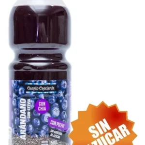 Jugo de arándanos con stevia y pulpa 1 lt