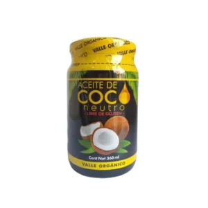 Aceite de coco Valle Orgánico 360 cc boca ancha